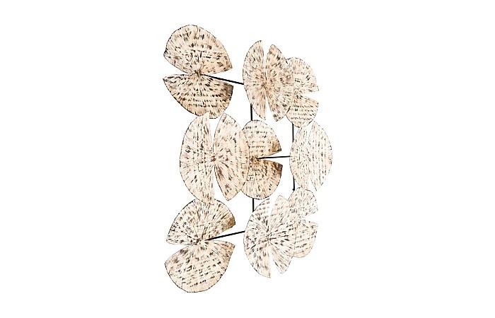 Ginkgo Leaf Wall Art, 9 Leaves, Silver