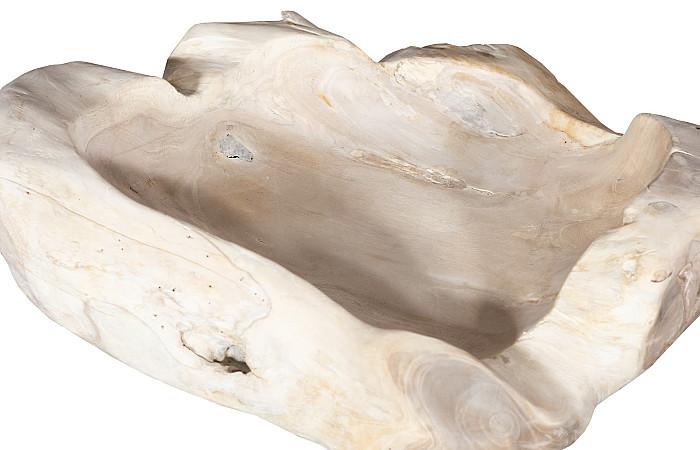 Wood Bowl, Bleached