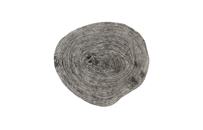 Floating Coffee Table on Acrylic Legs, Gray Stone, Size Varies