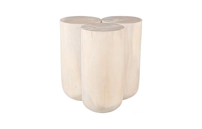 Triflora Side Table, Bleached, Large