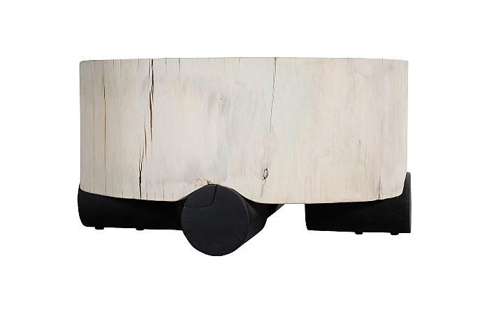 Core Coffee Table, Black Base, Bleached