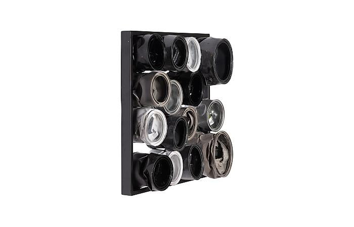 Paint Can Wall Art, Square, Mixed Neutrals, Assorted SM