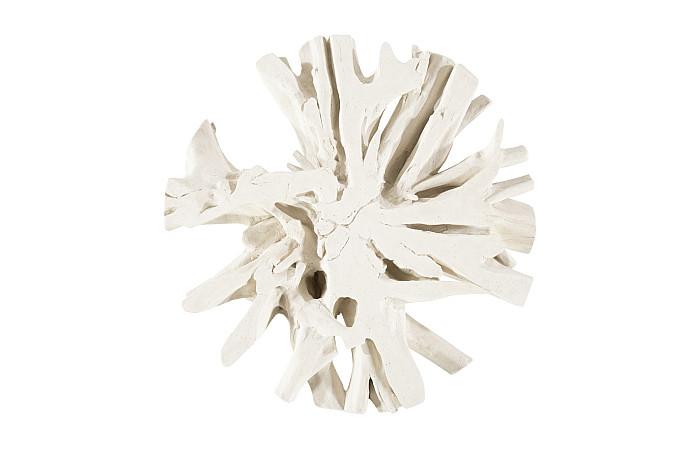 Sono Cast Root Coffee Table, With Glass, Roman Stone