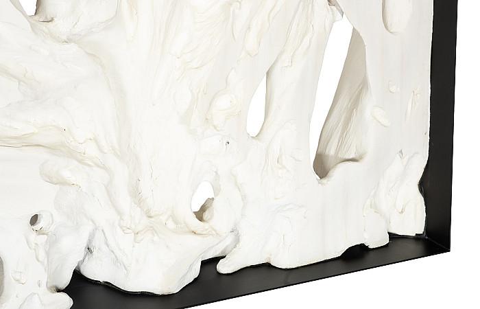 Cast Root Framed Console Table, Resin, Faux Bleached