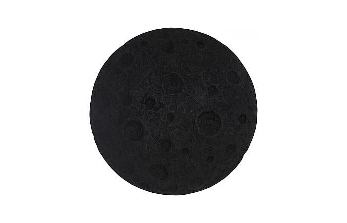 Crater Wall Art, 22", Black Stone