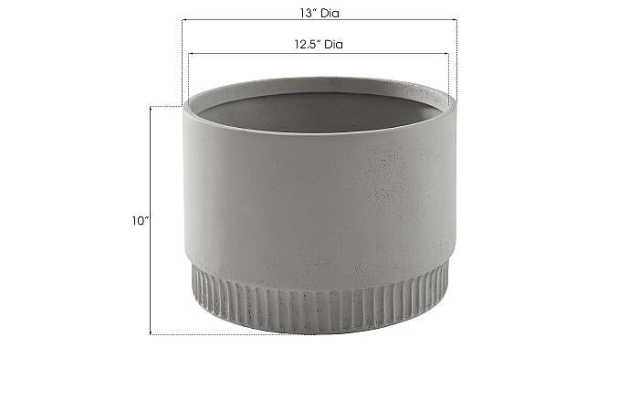 Harvest Planter, Large, Light Gray