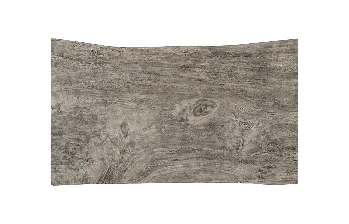 Waterfall Desk, Gray Stone, Acrylic Leg