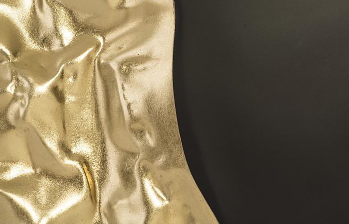 Mercury Mirror, Black, Gold Leaf