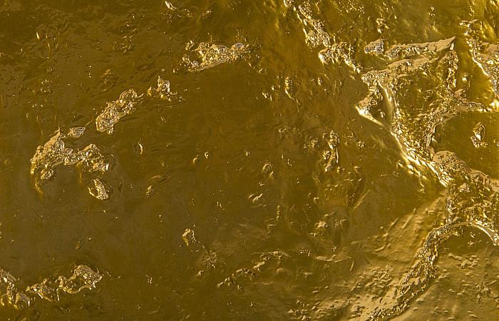 Slate Pedestal, Large, Liquid Gold
