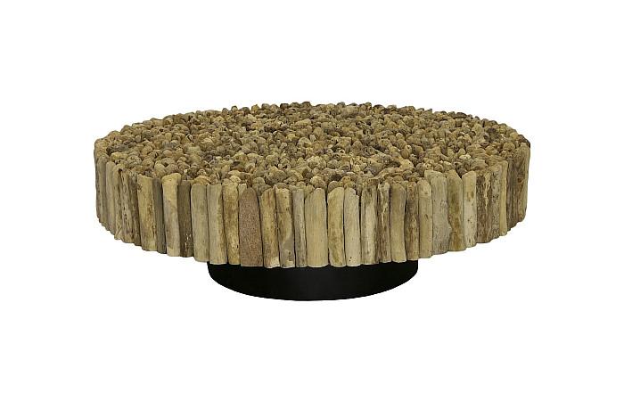 Manhattan Coffee Table, Round, with Glass