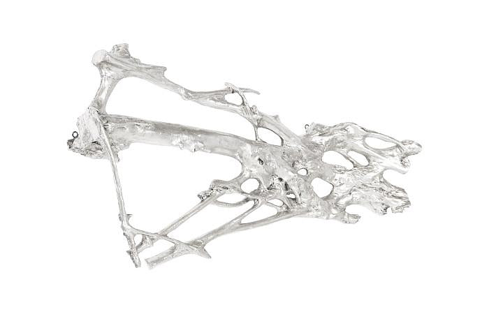 Root Wall Art, Large, Silver Leaf