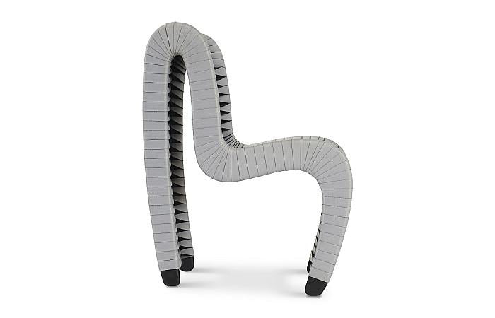 Seat Belt Dining Chair, Gray/Black