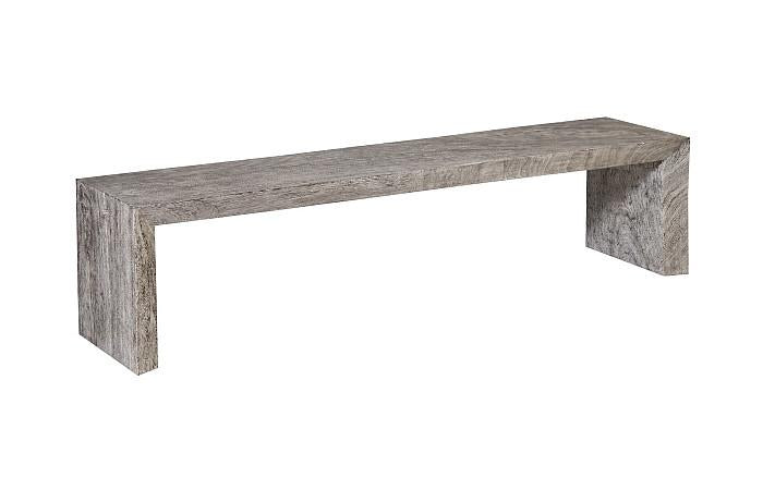 Waterfall Bench, Gray Stone