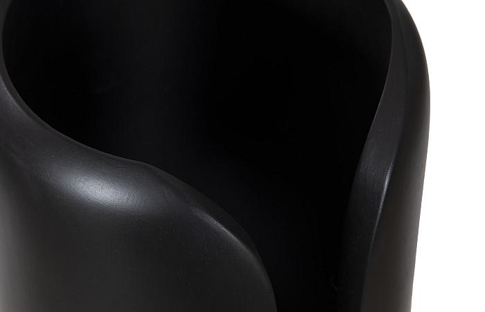 Interval Wood Vase, Black, Medium