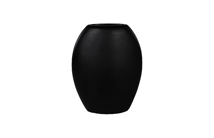Pod Vase, Medium, Black Matte