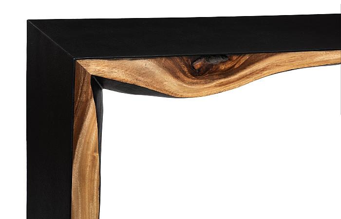 Framed Waterfall Console Table, Natural, Iron