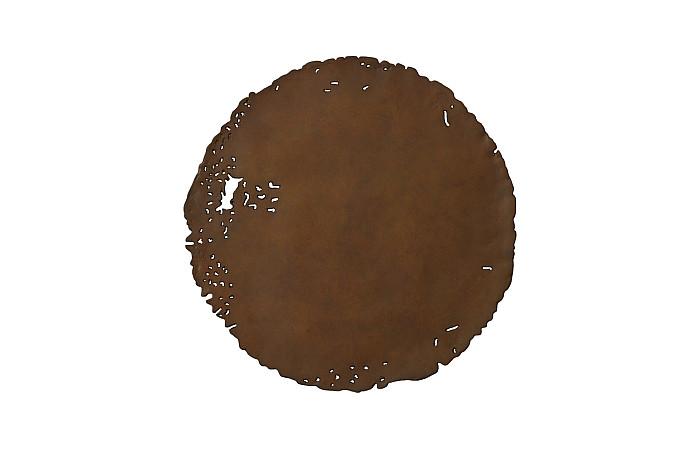 Cast Oil Drum Wall Discs, Resin, Rust Finish, Set of 4