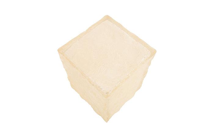 Ice Block Stool, Clear, Resin