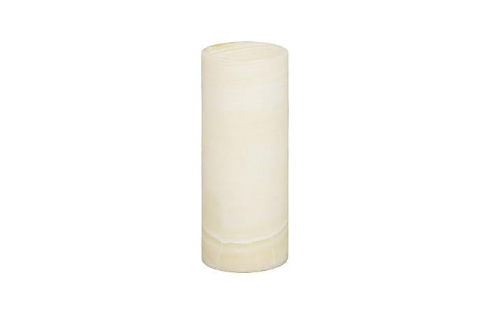 Onyx Lamp, Cylindrical, White