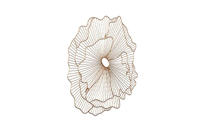 Poppy Flower Wall Art, Copper, SM