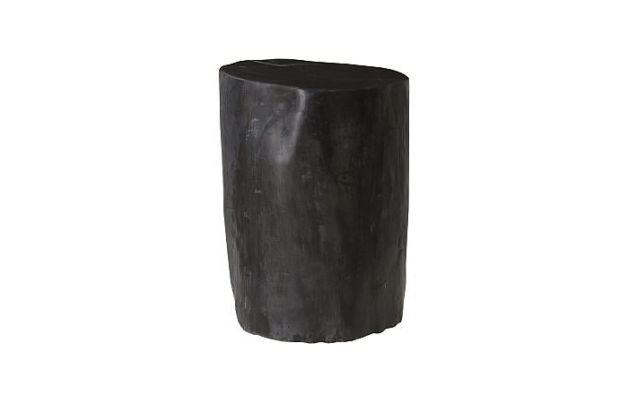 Petrified Wood Stool, Polished , Black 8"-10" x 17"-19"h , Assorted