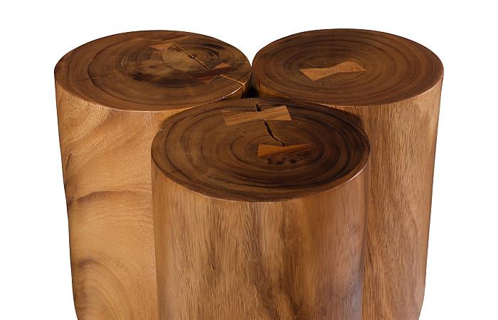 Triflora Side Table, Natural, Small