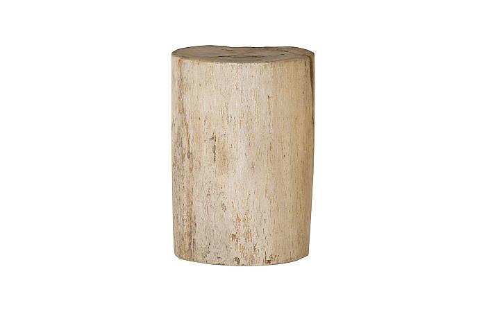 Petrified Wood Stool, Polished, Cream 8"-10" x 17"-19"h, Assorted