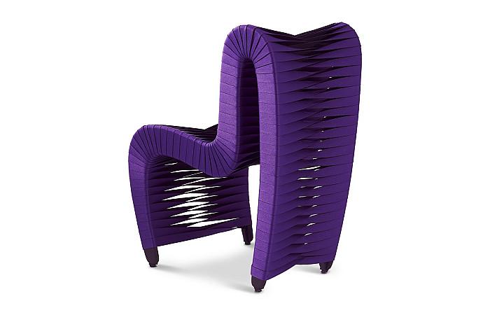 Seat Belt Dining Chair, Purple