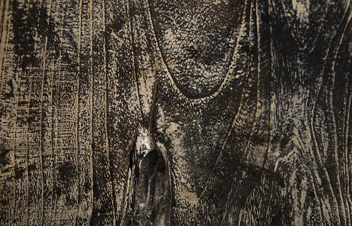 Black Wash Stool, Square