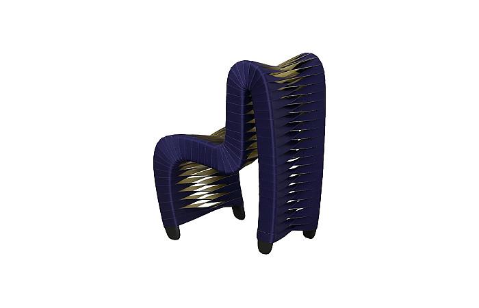 Seat Belt Chair, Kid Sized, Navy