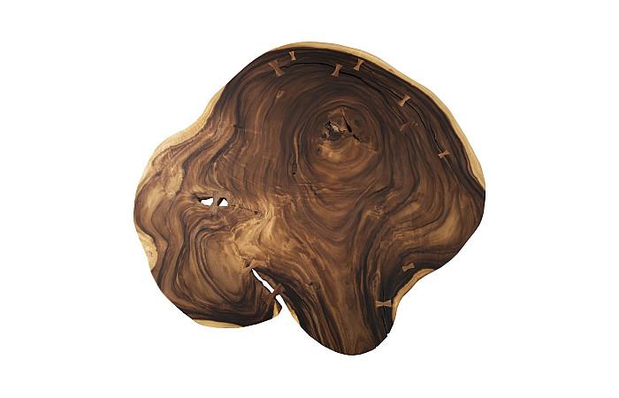 Floating Coffee Table with Acrylic Legs, Natural, Size Varies