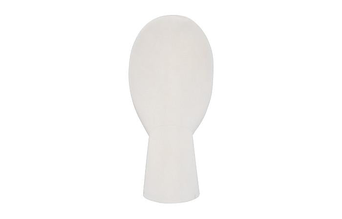 Cycladic Head, Sculpture, Oval, White Stone