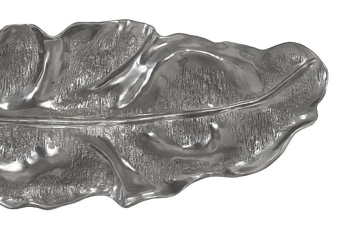 Petiole Wall Leaf, Liquid Silver, Colossal, Version A