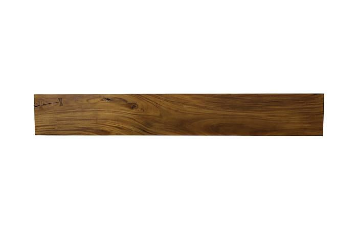 Origins Straight Edge Bench, Natural, Satin Black Legs