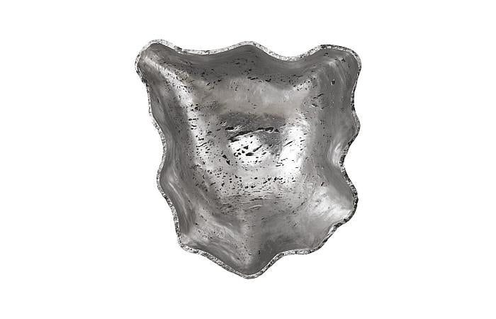 Cast Onyx Wall Bowl, Silver, LG