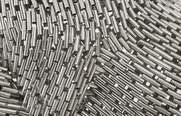 Horse Pipe Sculpture, Rearing, Stainless Steel