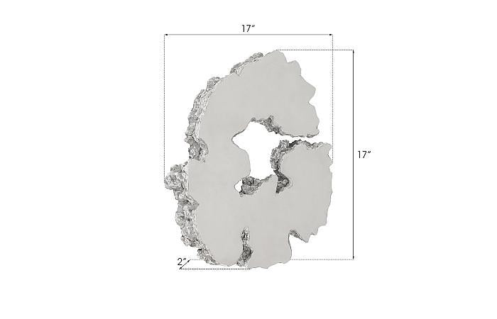 Lava Slice Wall Art, Resin, Stainless Steel, SM