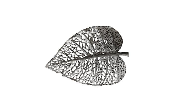 Birch Leaf Wall Art, Silver, XS
