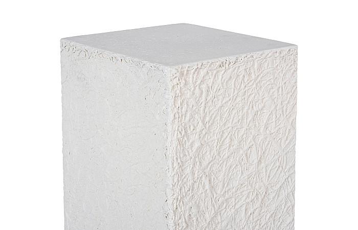 String Theory Pedestal, White Stone, Medium