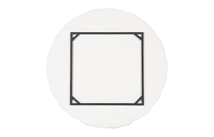 Drape Wall Art, White Stone