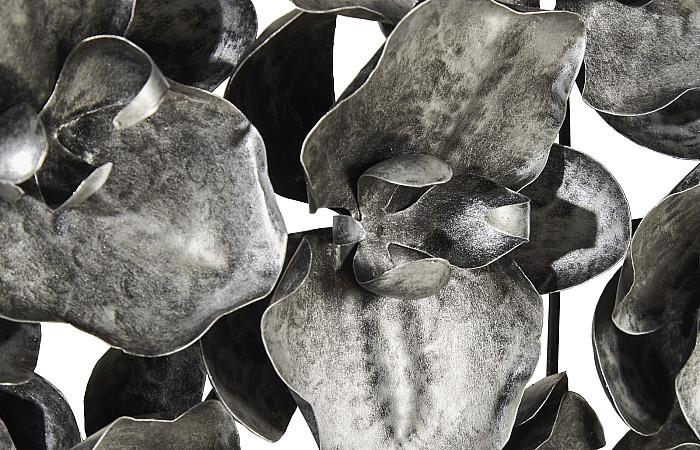 Orchid Collage Wall Art, Silver/Black
