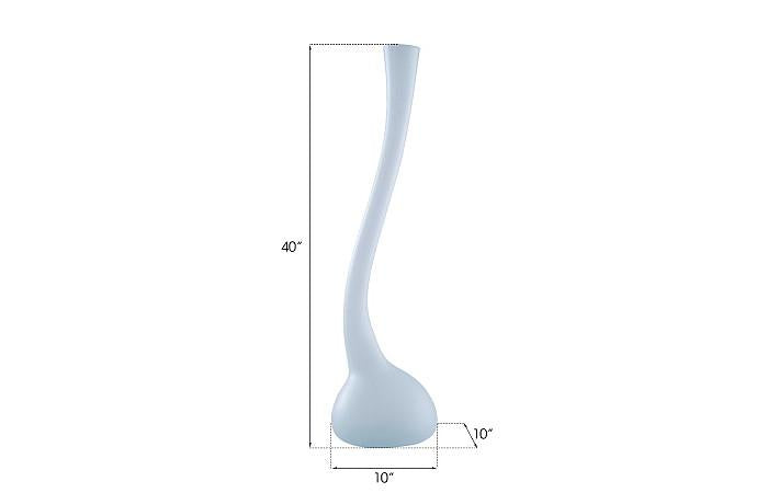 Frosted Corkscrew Vase, LG