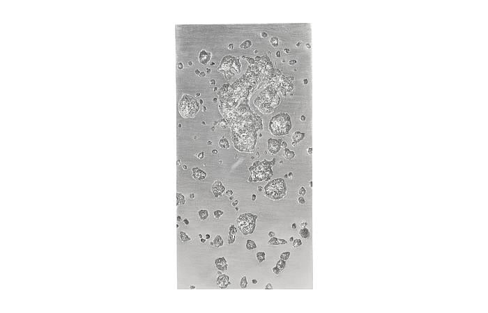 Splotch Wall Art, Rectangle, Silver Leaf