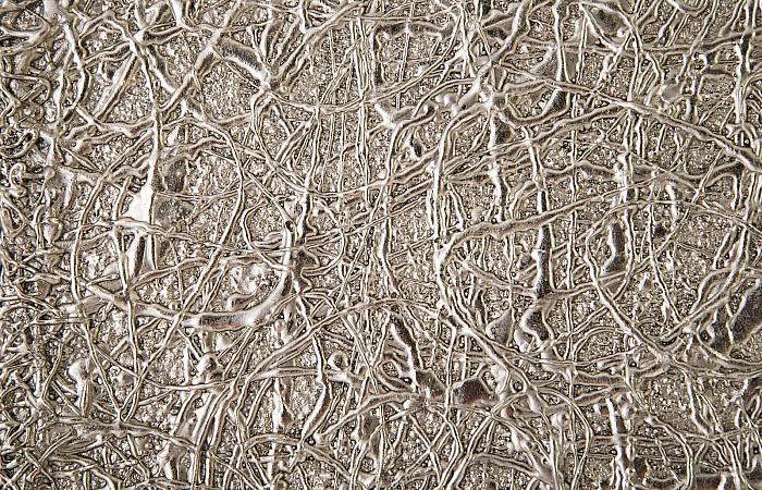 String Theory Pedestal, Silver Leaf, LG