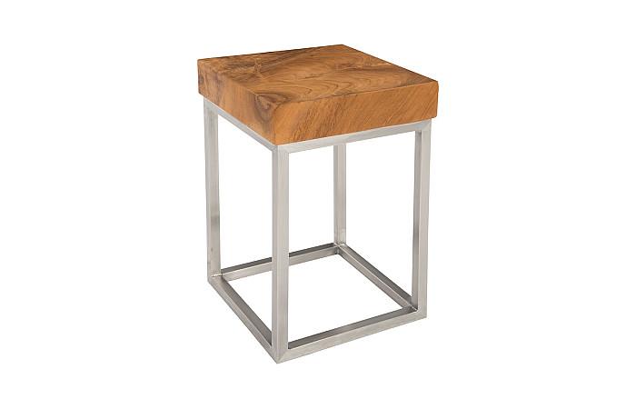 Teak Puzzle Side Table, SM