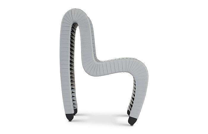 Seat Belt Dining Chair, Gray/Gray