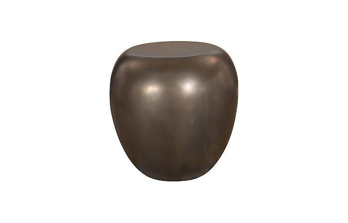 River Stone Side Table, Bronze