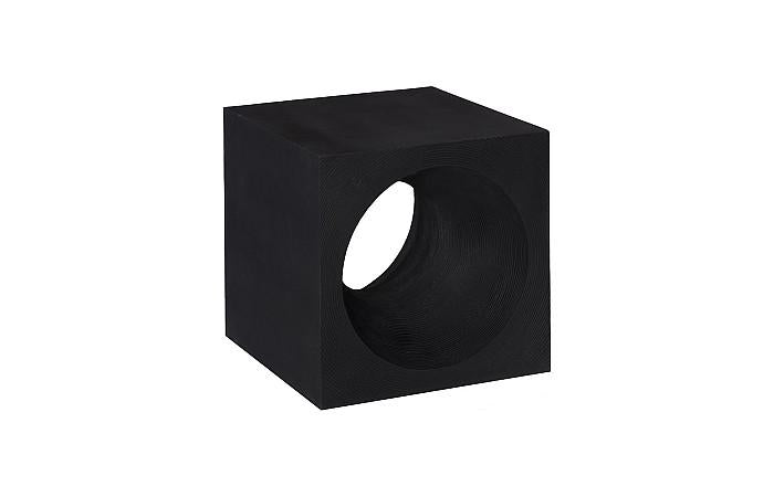 Void Side Table, Black Stone
