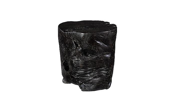 Black Wash Stool, Round