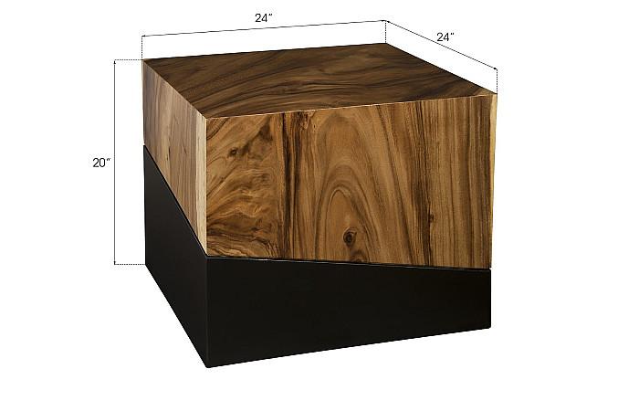 Geometry Side Table, Natural